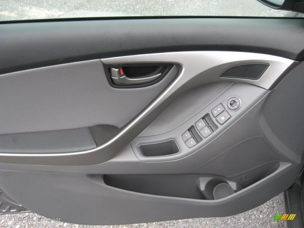 2013 Elantra Limited - Harbor Gray Metallic / Gray photo #16