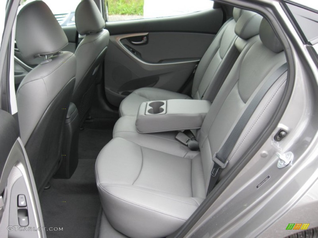 2013 Elantra Limited - Harbor Gray Metallic / Gray photo #17