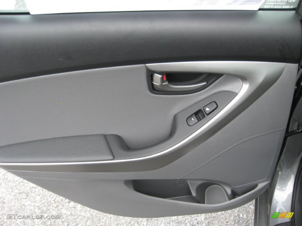 2013 Elantra Limited - Harbor Gray Metallic / Gray photo #19