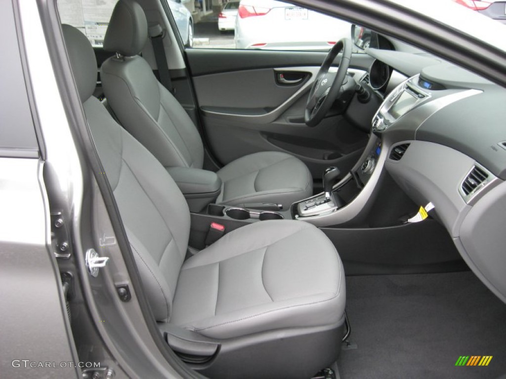 2013 Elantra Limited - Harbor Gray Metallic / Gray photo #20