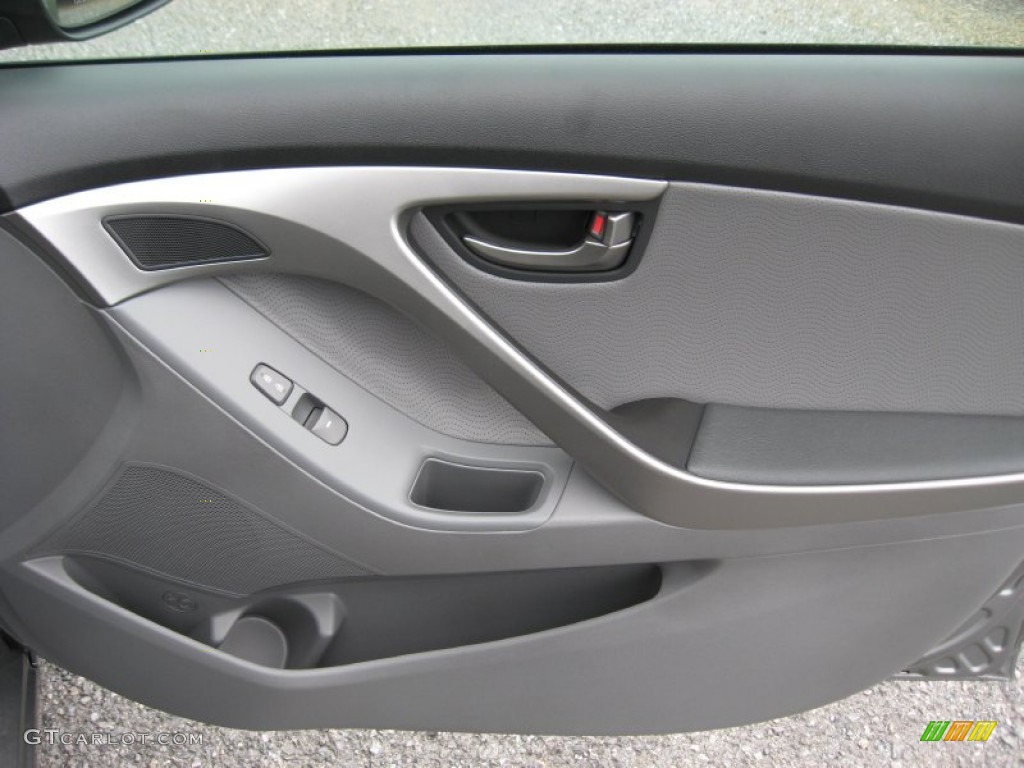 2013 Elantra Limited - Harbor Gray Metallic / Gray photo #22