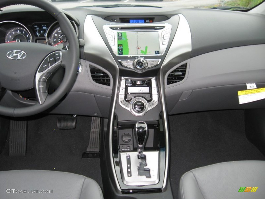 2013 Elantra Limited - Harbor Gray Metallic / Gray photo #24