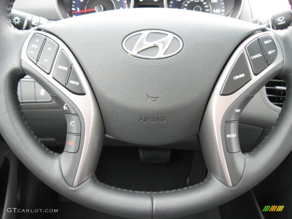 2013 Elantra Limited - Harbor Gray Metallic / Gray photo #28