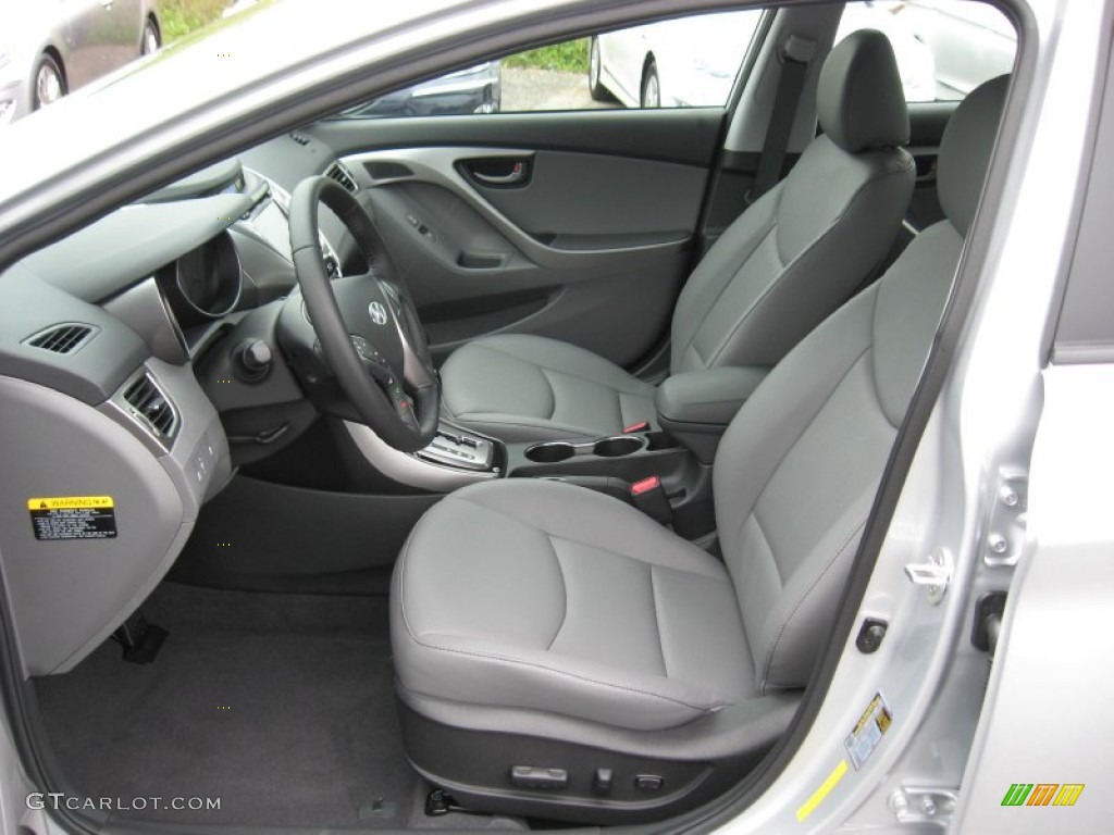 2013 Elantra Limited - Silver / Gray photo #14