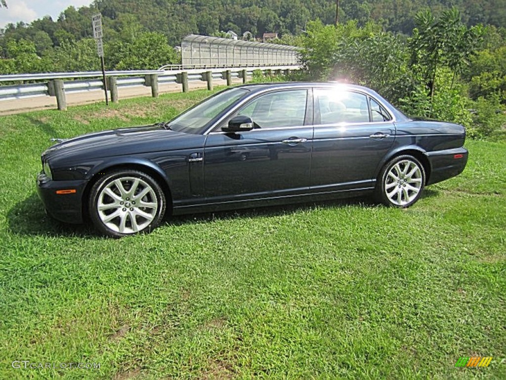 2008 XJ XJ8 - Indigo Blue Metallic / Champagne/Mocha photo #1