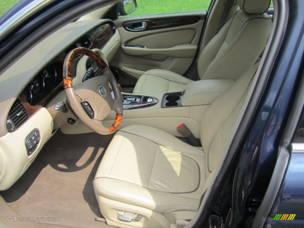 Champagne/Mocha Interior 2008 Jaguar XJ XJ8 Photo #69621405