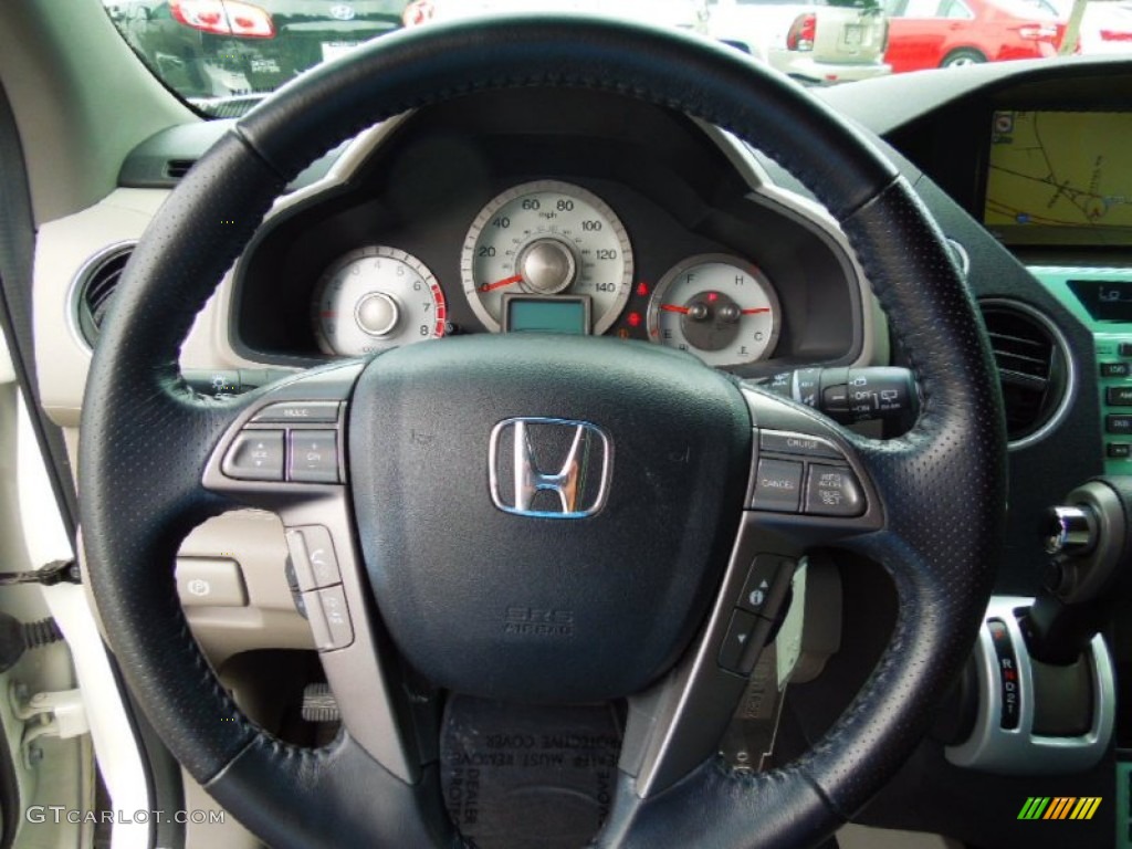 2010 Honda Pilot Touring Steering Wheel Photos