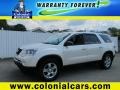 White Diamond Tintcoat 2011 GMC Acadia SLE AWD