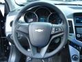 Jet Black/Medium Titanium 2013 Chevrolet Cruze LS Steering Wheel