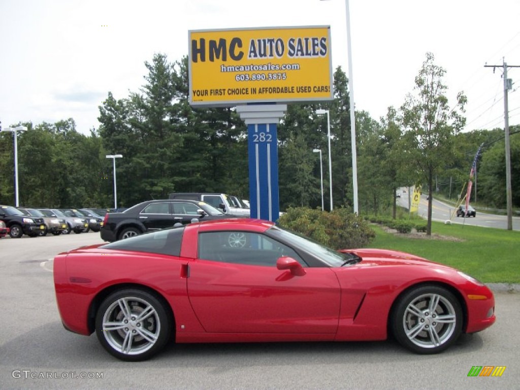 2008 Corvette Coupe - Victory Red / Ebony photo #1