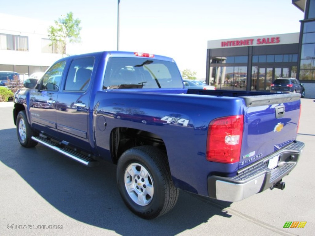 2010 Silverado 1500 LT Crew Cab 4x4 - Laser Blue Metallic / Light Titanium/Ebony photo #5