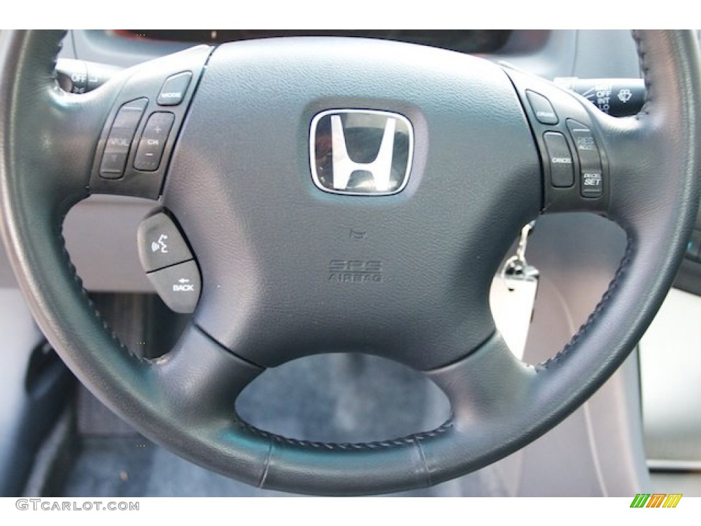 2004 Honda Accord EX V6 Sedan Gray Steering Wheel Photo #69626071