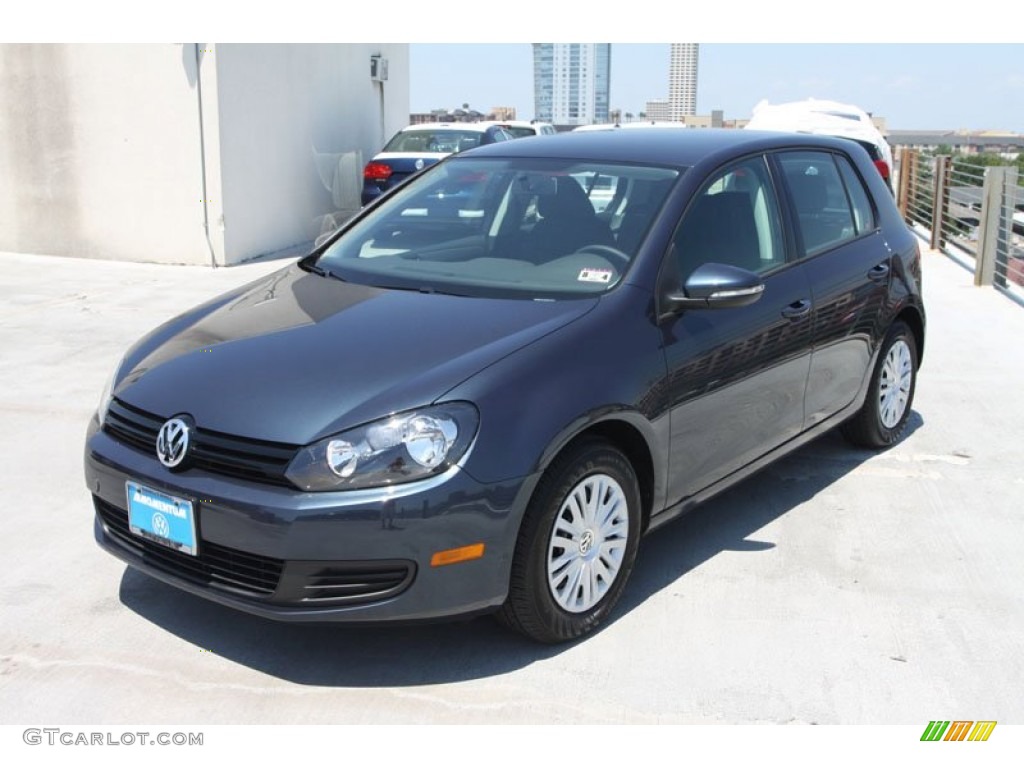 2013 Golf 4 Door - Blue Graphite Metallic / Titan Black photo #3