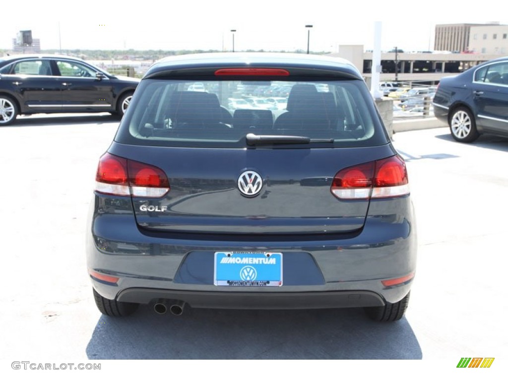 2013 Golf 4 Door - Blue Graphite Metallic / Titan Black photo #7