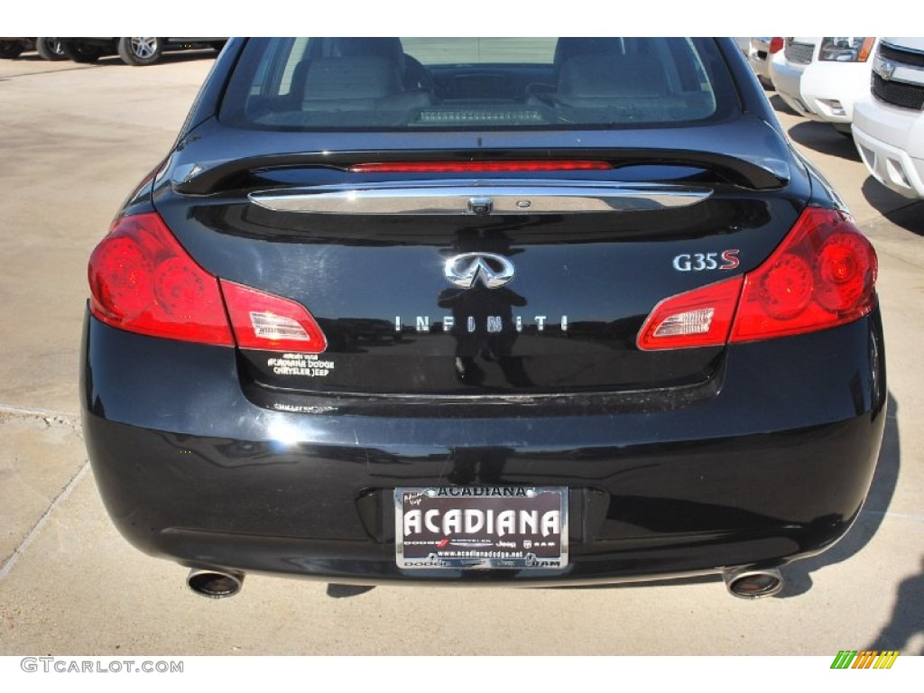 2007 G 35 S Sport Sedan - Black Obsidian / Graphite Black photo #4