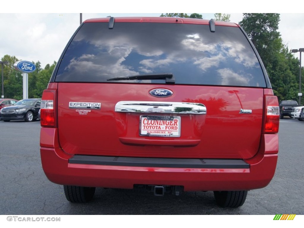 2009 Expedition EL XLT 4x4 - Sangria Red Metallic / Camel photo #4