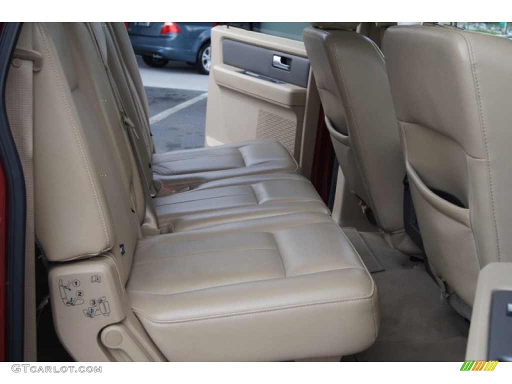 2009 Expedition EL XLT 4x4 - Sangria Red Metallic / Camel photo #19