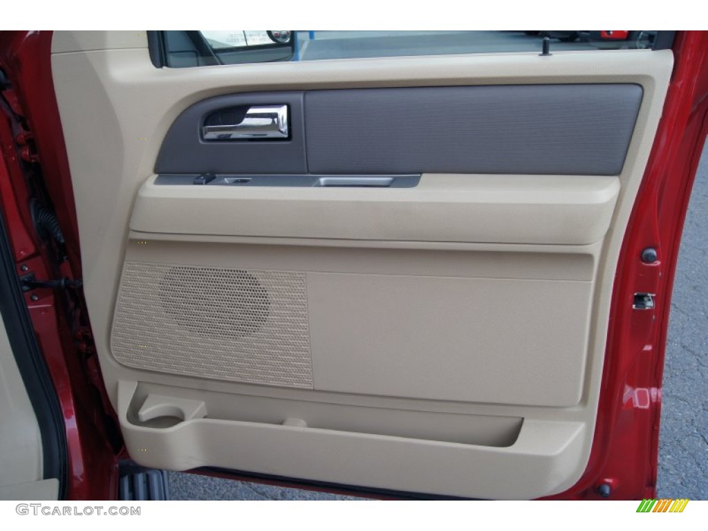 2009 Expedition EL XLT 4x4 - Sangria Red Metallic / Camel photo #22