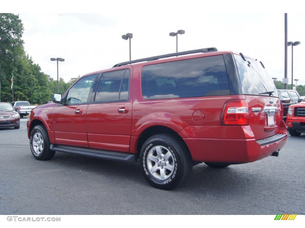 2009 Expedition EL XLT 4x4 - Sangria Red Metallic / Camel photo #48