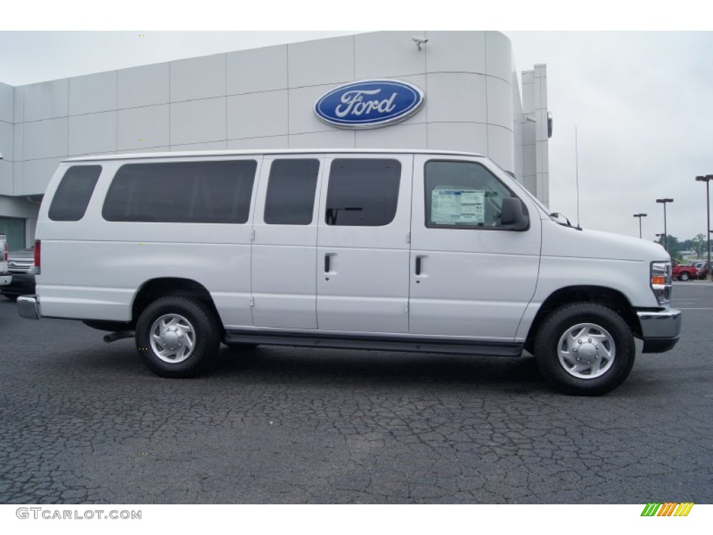 Oxford White 2012 Ford E Series Van E350 XL Extended Passenger Exterior Photo #69629344