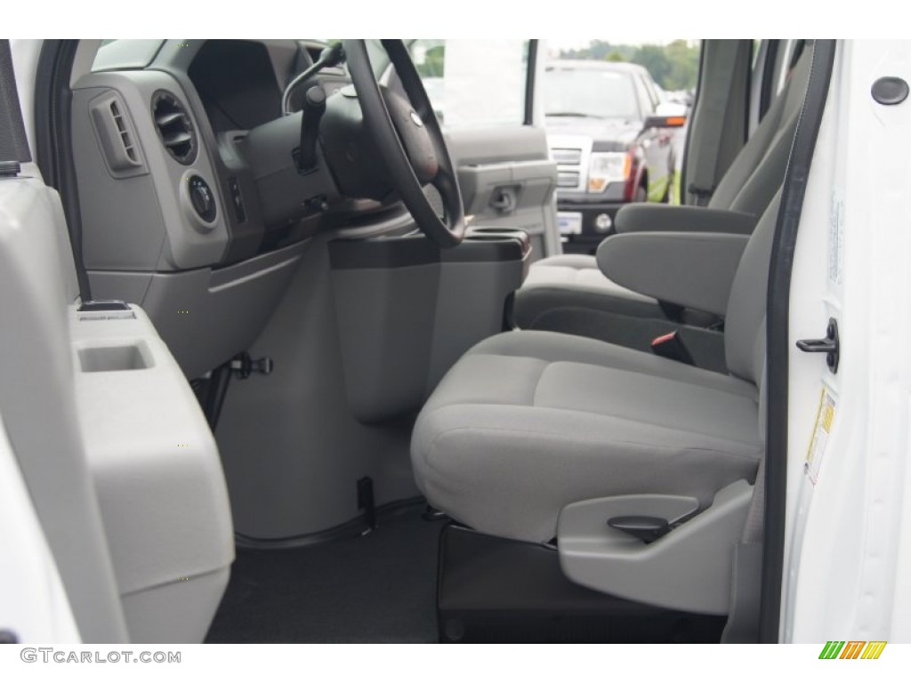 Medium Flint Interior 2012 Ford E Series Van E350 XL Extended Passenger Photo #69629410
