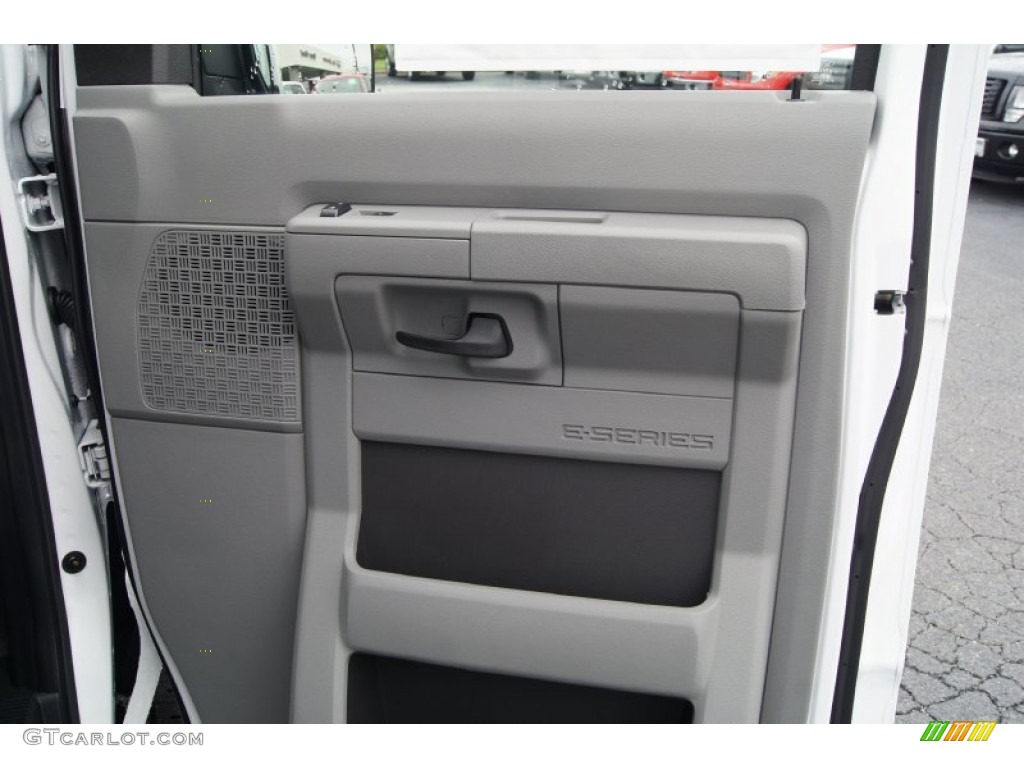 2012 Ford E Series Van E350 XL Extended Passenger Medium Flint Door Panel Photo #69629461
