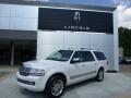 White Platinum Metallic Tri-Coat 2010 Lincoln Navigator L 4x4