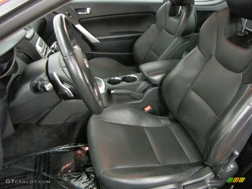 Black Interior 2010 Hyundai Genesis Coupe 3.8 Grand Touring Photo #69630382