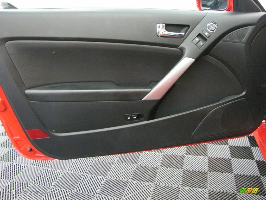 2010 Hyundai Genesis Coupe 3.8 Grand Touring Black Door Panel Photo #69630419