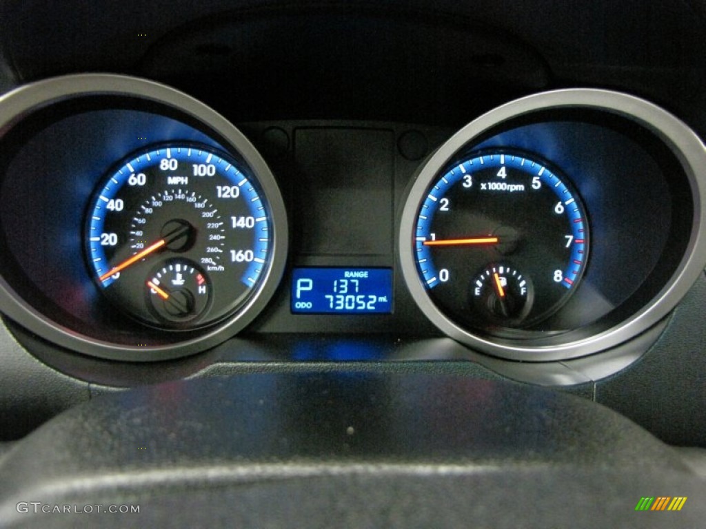 2010 Hyundai Genesis Coupe 3.8 Grand Touring Gauges Photo #69630514