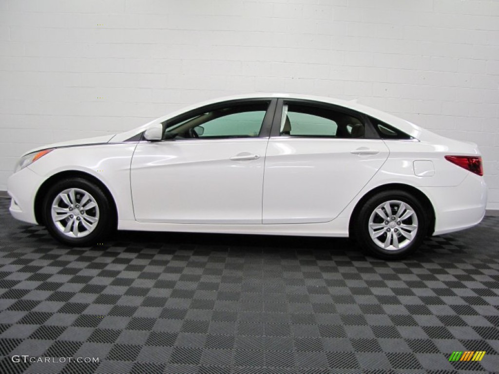 Pearl White 2011 Hyundai Sonata GLS Exterior Photo #69630961