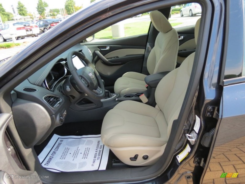 Black/Light Frost Interior 2013 Dodge Dart Limited Photo #69631588