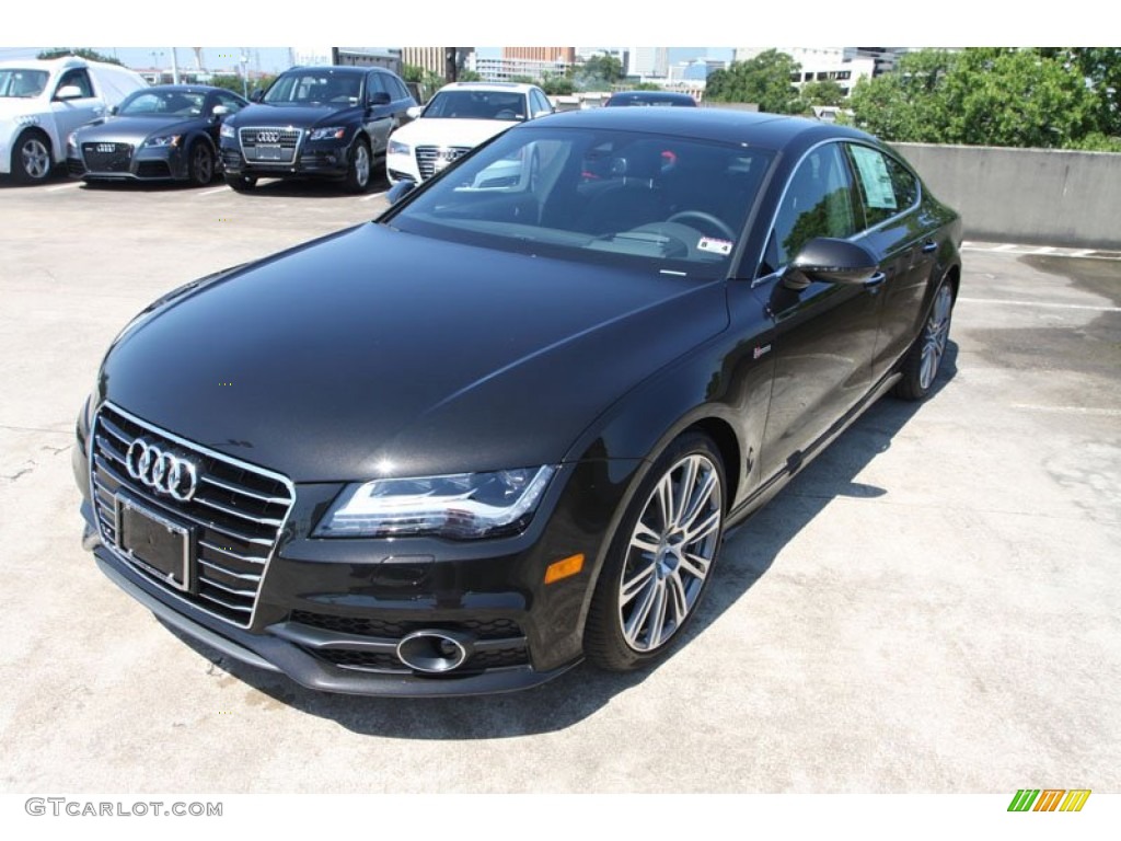 Havanna Black Metallic 2013 Audi A7 3.0T quattro Prestige Exterior Photo #69631879