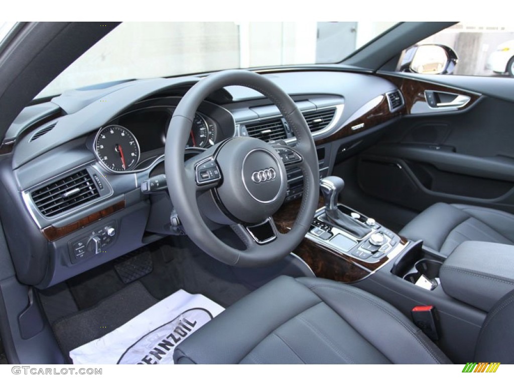 Black Interior 2013 Audi A7 3.0T quattro Prestige Photo #69631951