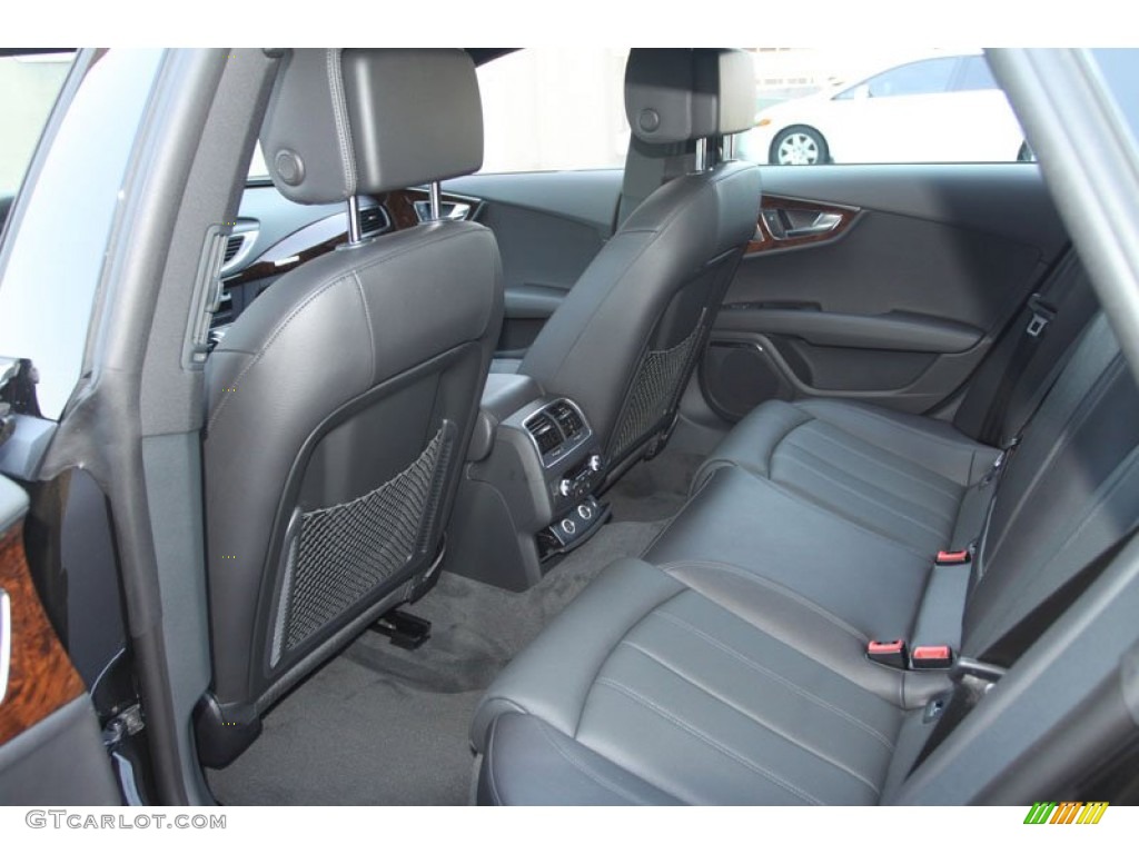 Black Interior 2013 Audi A7 3.0T quattro Prestige Photo #69631966
