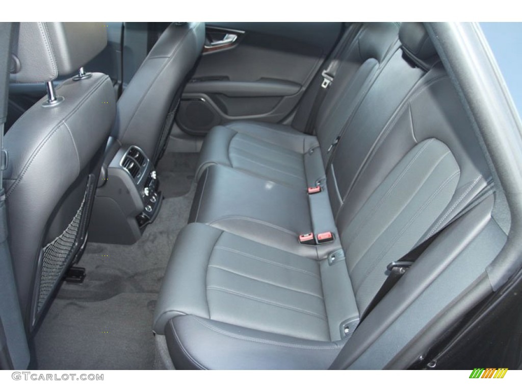 Black Interior 2013 Audi A7 3.0T quattro Prestige Photo #69631975