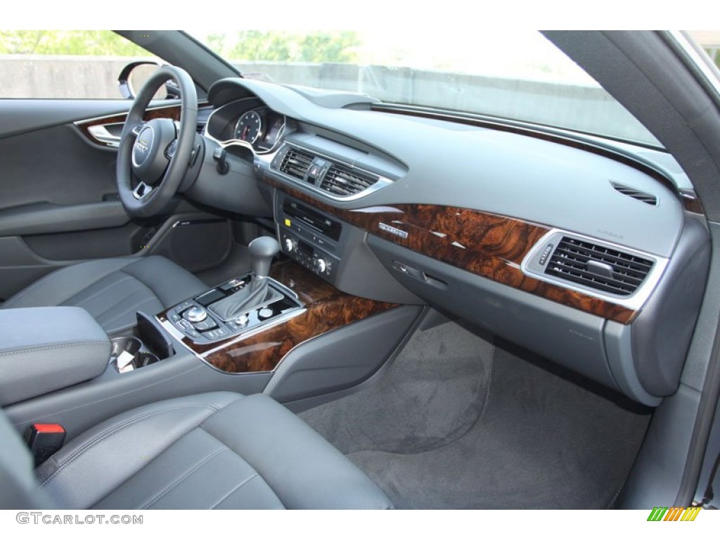 2013 Audi A7 3.0T quattro Prestige Black Dashboard Photo #69632017