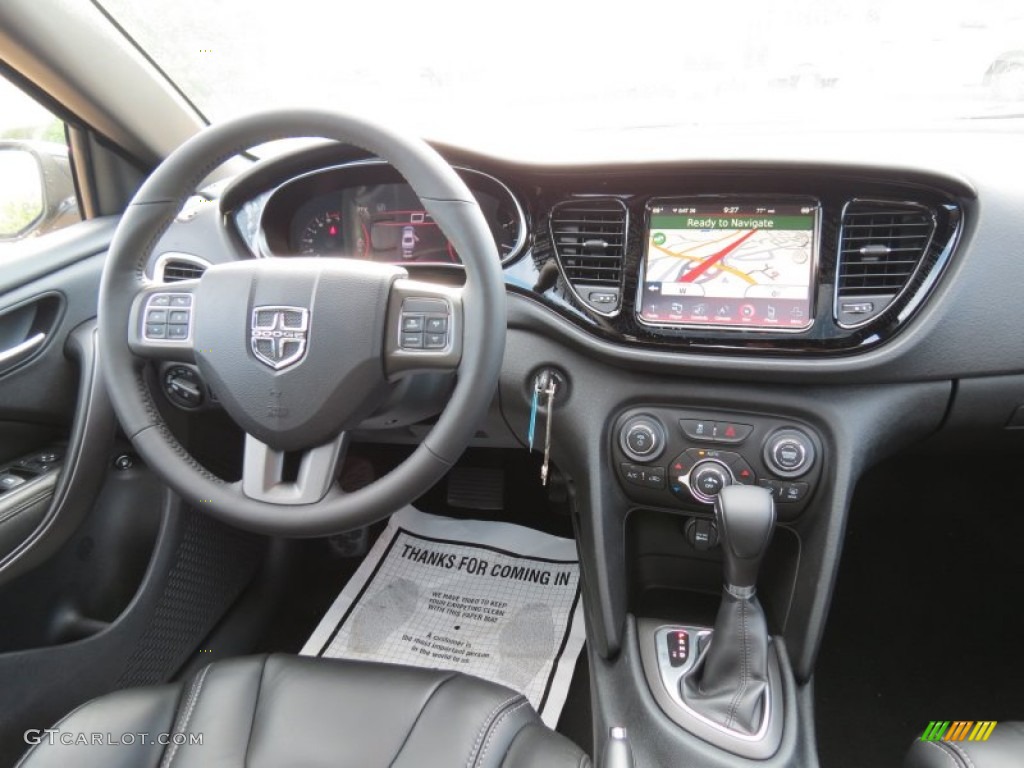 2013 Dodge Dart Limited Black Dashboard Photo #69632188