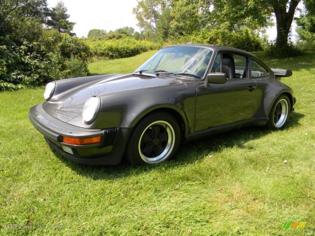 1989 911 Carrera Turbo - Slate Grey Metallic / Black photo #4