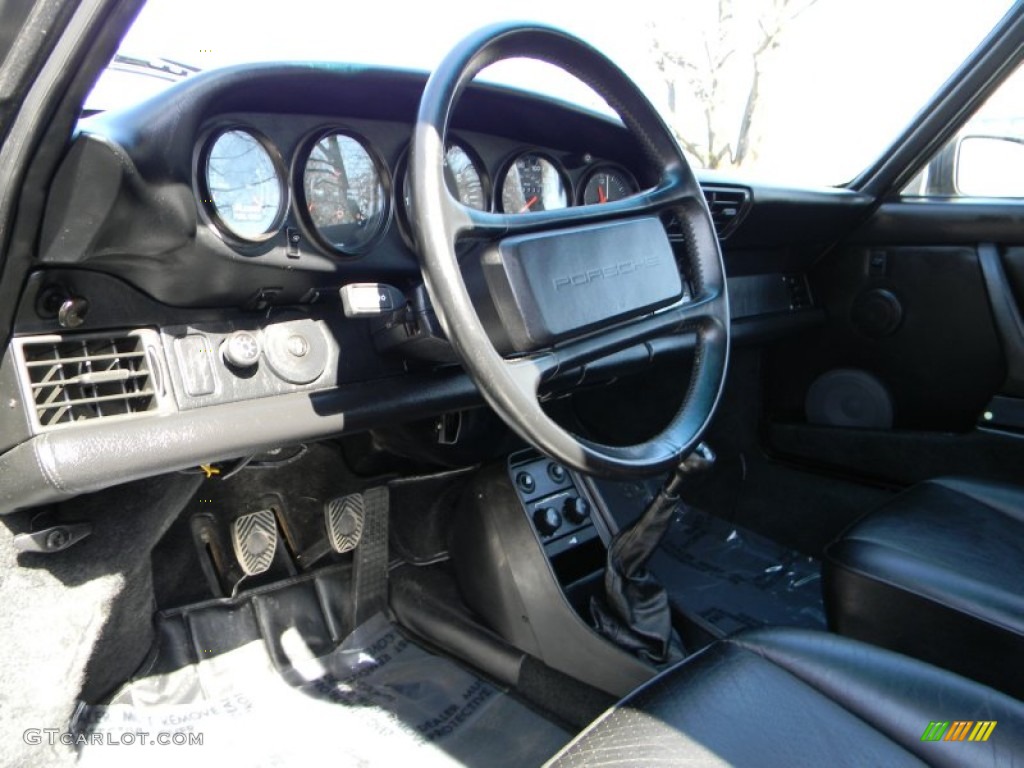 1989 911 Carrera Turbo - Slate Grey Metallic / Black photo #21