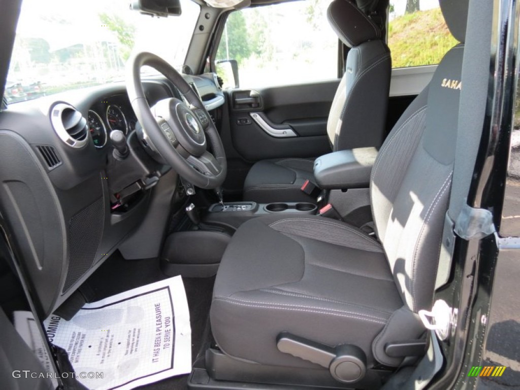 Black Interior 2013 Jeep Wrangler Sahara 4x4 Photo #69632806