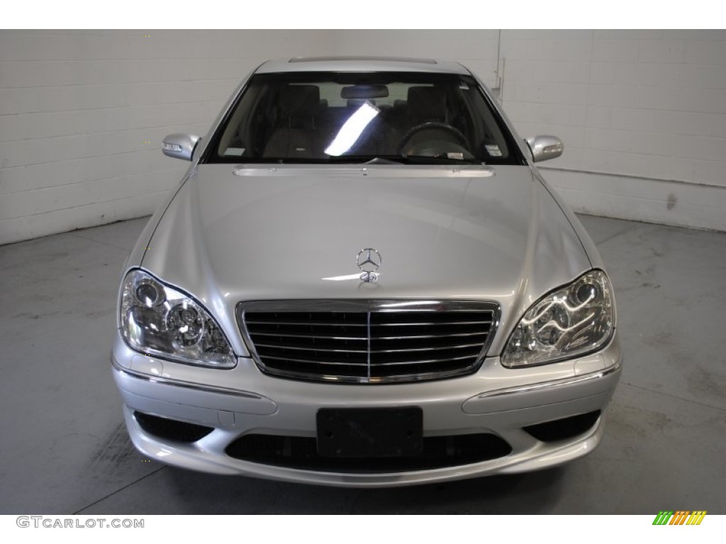 2004 S 55 AMG Sedan - Brilliant Silver Metallic / Ash photo #2