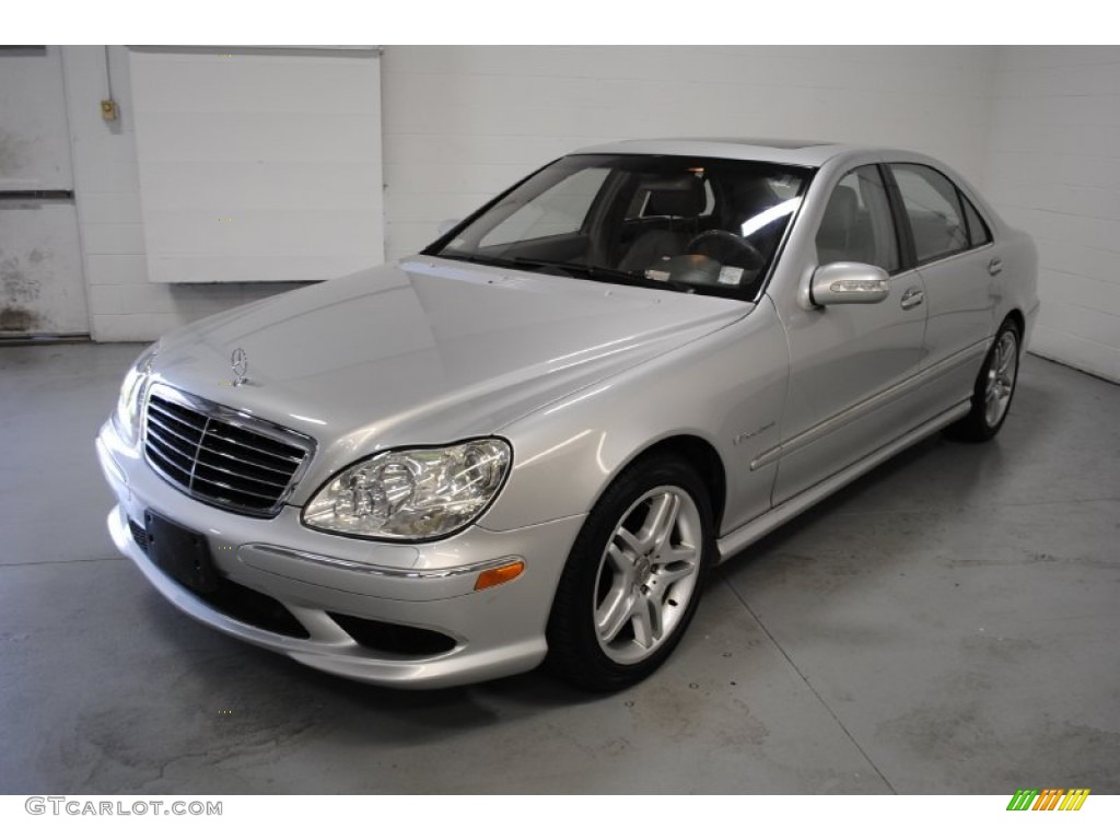 2004 S 55 AMG Sedan - Brilliant Silver Metallic / Ash photo #3