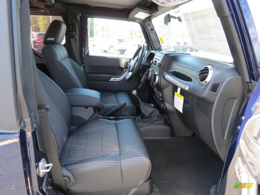 Freedom Edition Black Tectonic/Quick Silver Accent Interior 2012 Jeep Wrangler Oscar Mike Freedom Edition 4x4 Photo #69633262