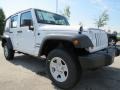 2012 Bright White Jeep Wrangler Unlimited Sport 4x4  photo #4