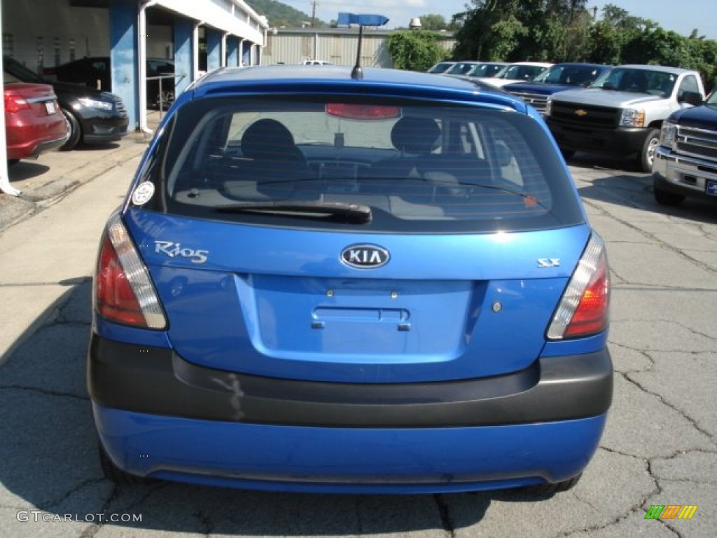 2006 Rio Rio5 SX Hatchback - Sapphire Blue / Gray photo #7