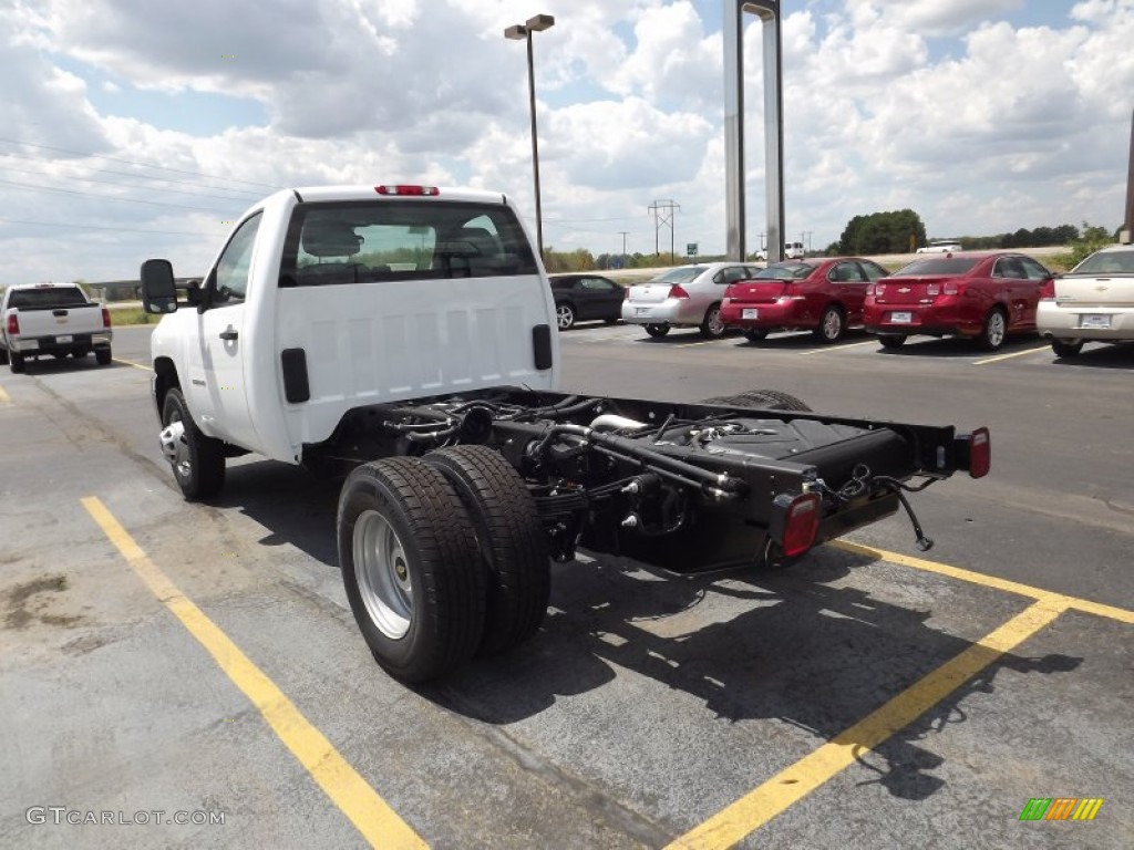 Summit White 2013 Chevrolet Silverado 3500HD WT Regular Cab Chassis Exterior Photo #69634900