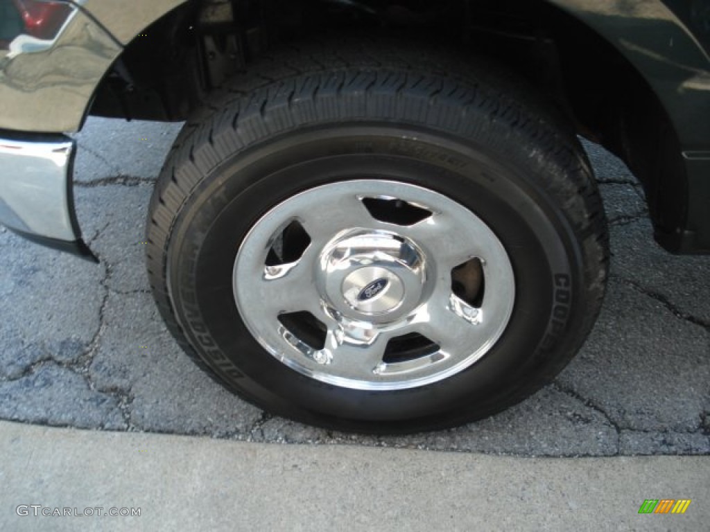 2005 F150 XLT Regular Cab 4x4 - Aspen Green Metallic / Medium Flint Grey photo #19
