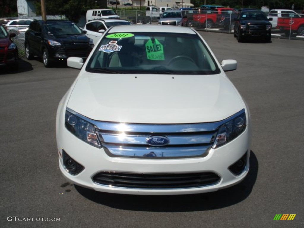 2011 Fusion SEL - White Suede / Medium Light Stone photo #2