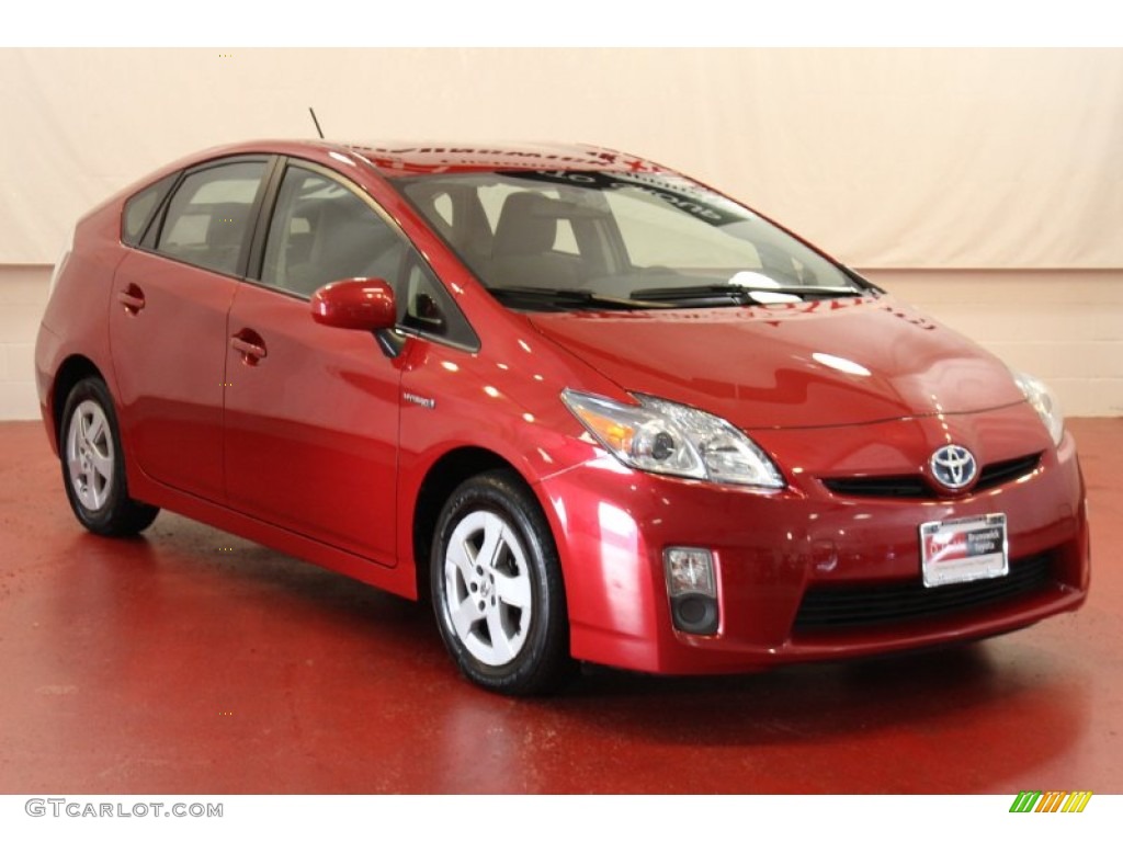 2010 Prius Hybrid II - Barcelona Red Metallic / Misty Gray photo #1